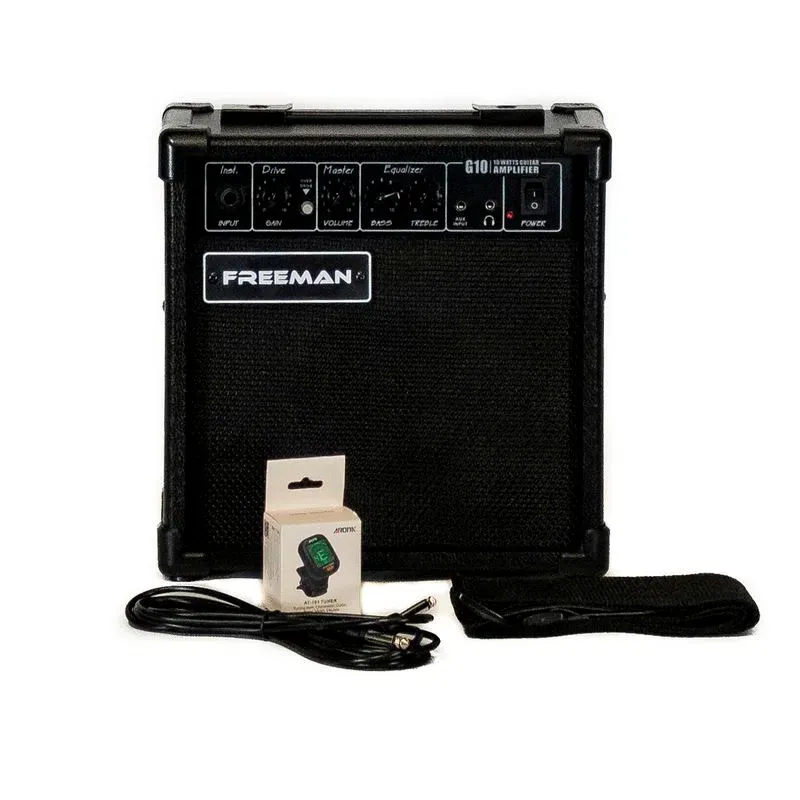 Pack de guitarra eléctrica Freeman - Black
