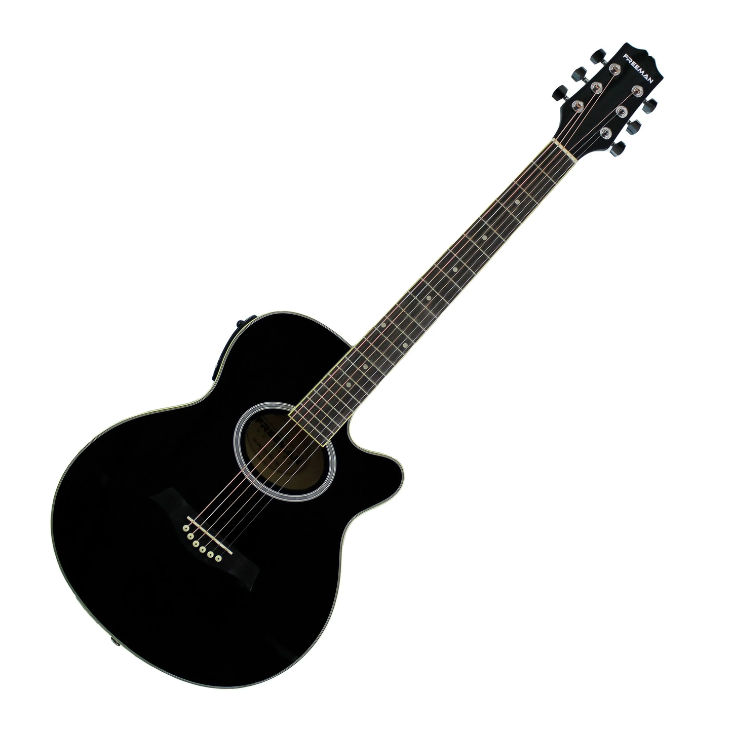 Guitarra eléctroacústica Freeman - Black