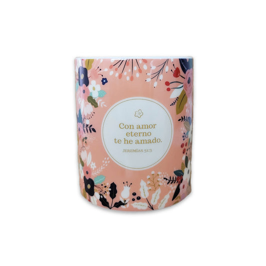 TAZA DE CERÁMICA, CON AMOR ETERNO, 12 OZ | COLECCIÓN IDEAL