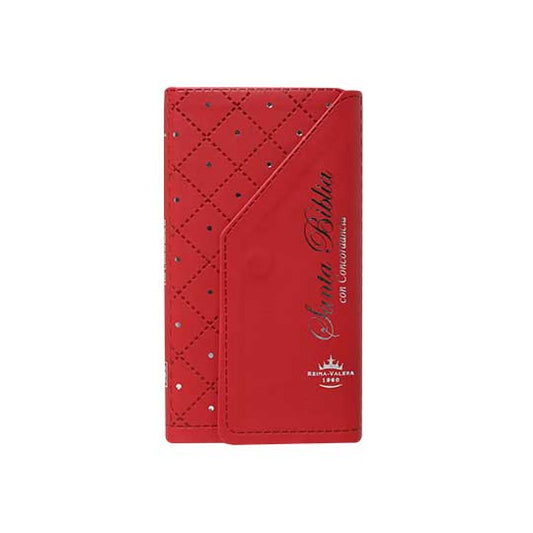 Biblia RVR 1960 Tipo Agenda Imitación Piel Rojo