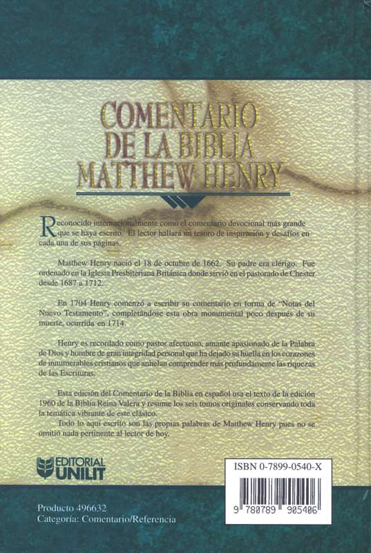 Comentario de la Biblia Matthew Henry