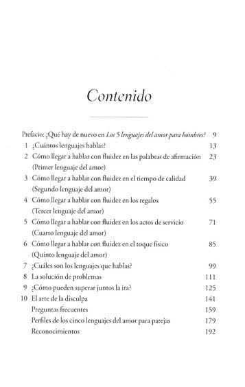 Los 5 lenguajes del amor para hombres | serie favoritos