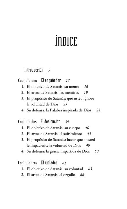 La estrategia de Satanás