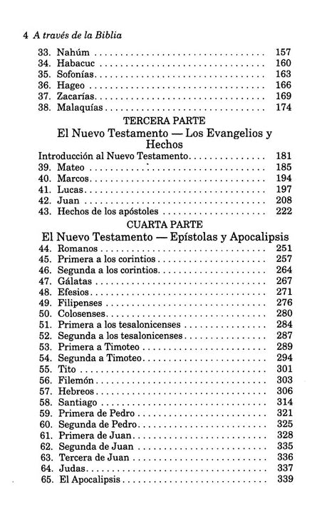 A través de la Biblia