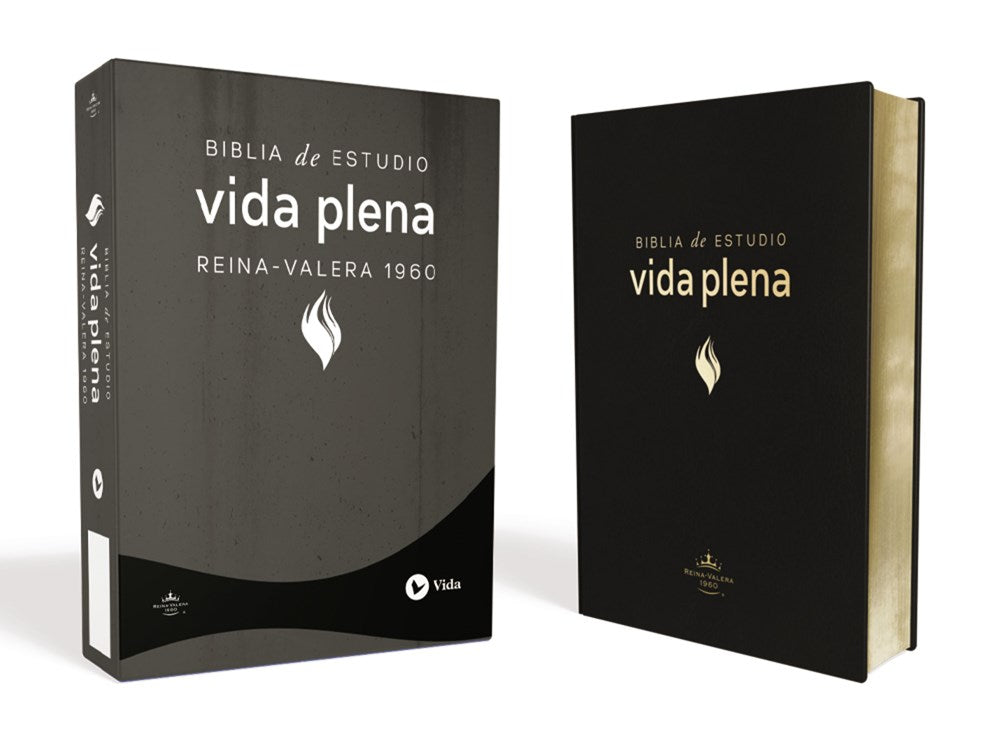 Biblia de estudio de la vida plena Reina Valera 1960, Piel fabricada Negra