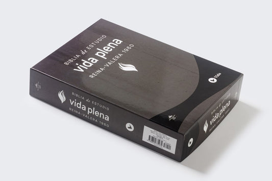 Biblia de estudio de la vida plena Reina Valera 1960, Piel fabricada Negra