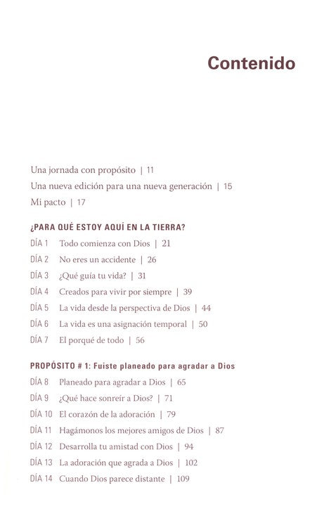 Una vida con propósito : ¿Para qué estoy aquí en la tierra?