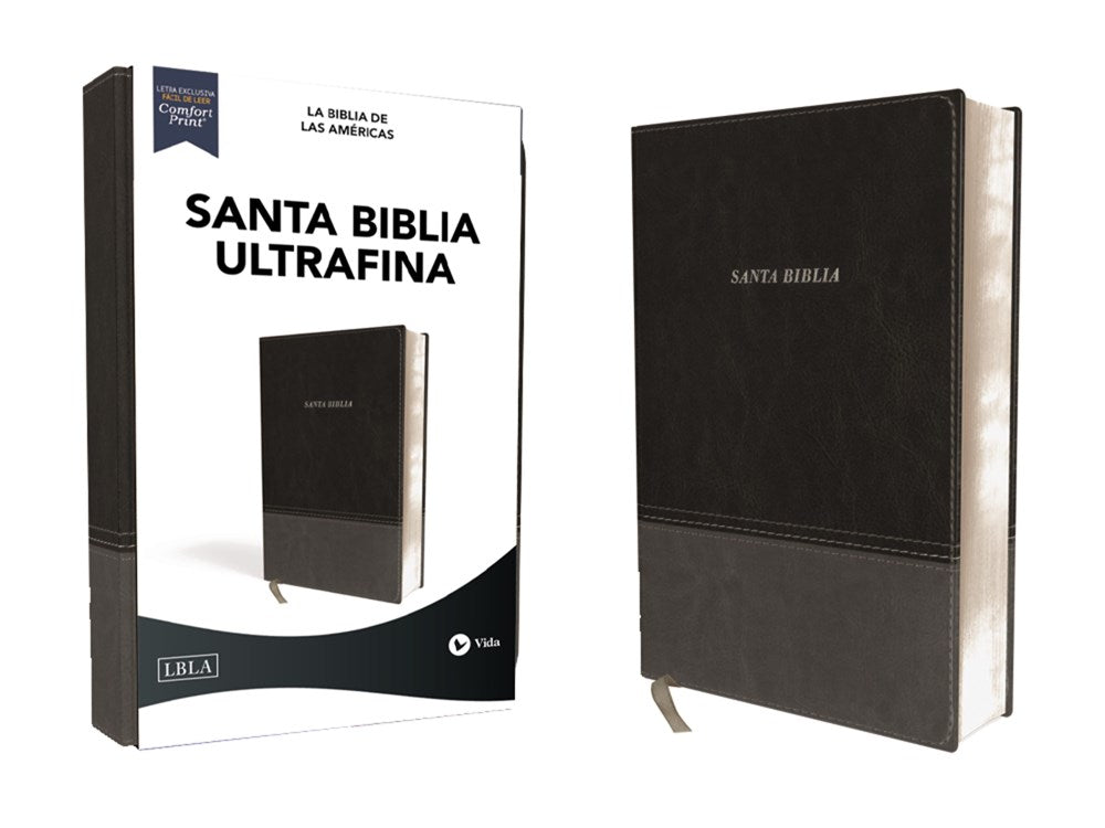 LBLA Santa Biblia Ultrafina (7.5) Imitación Piel Negro