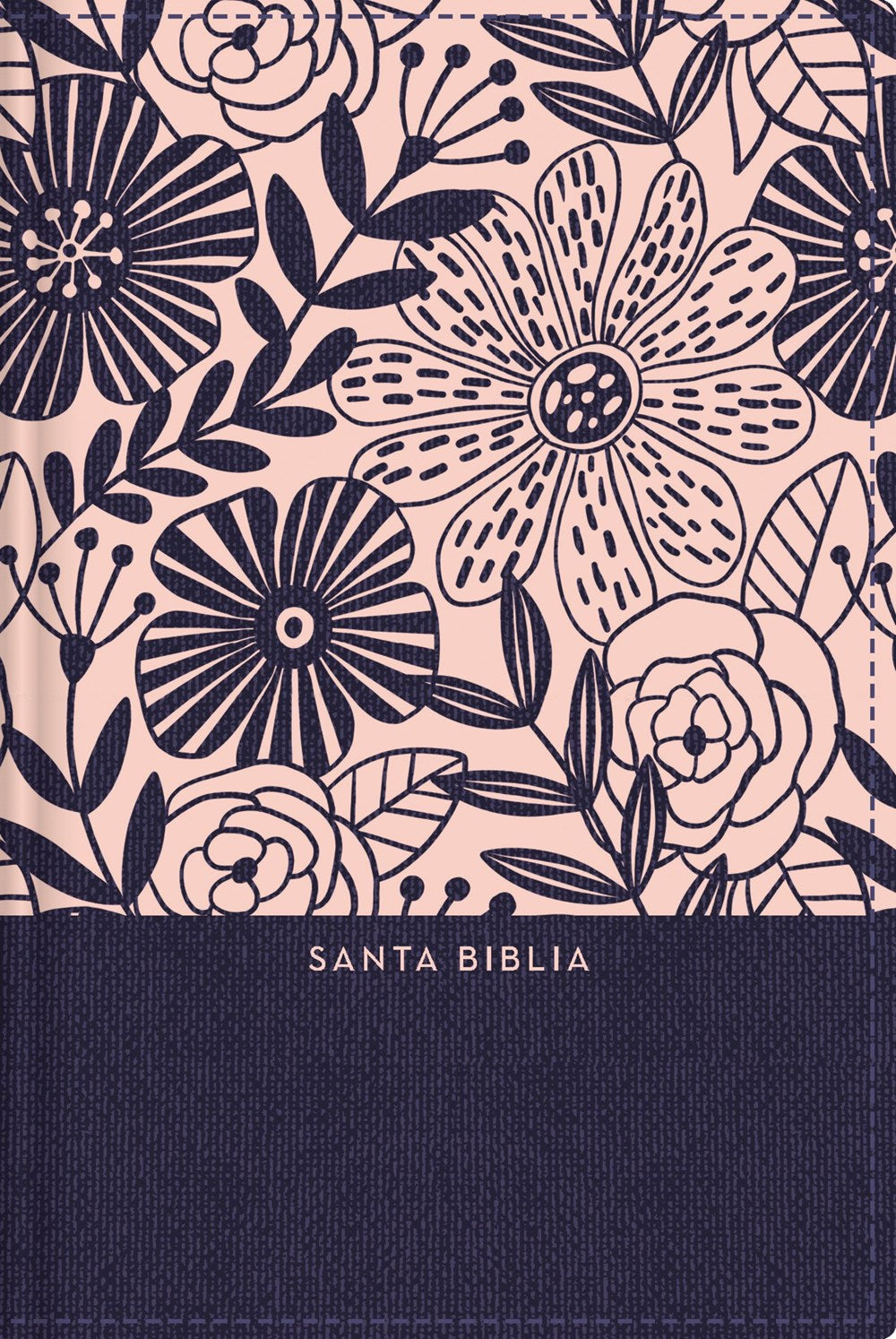 RVR 1960 Santa Biblia Compacta Letra Grande (10) TD Azul floral con Índice