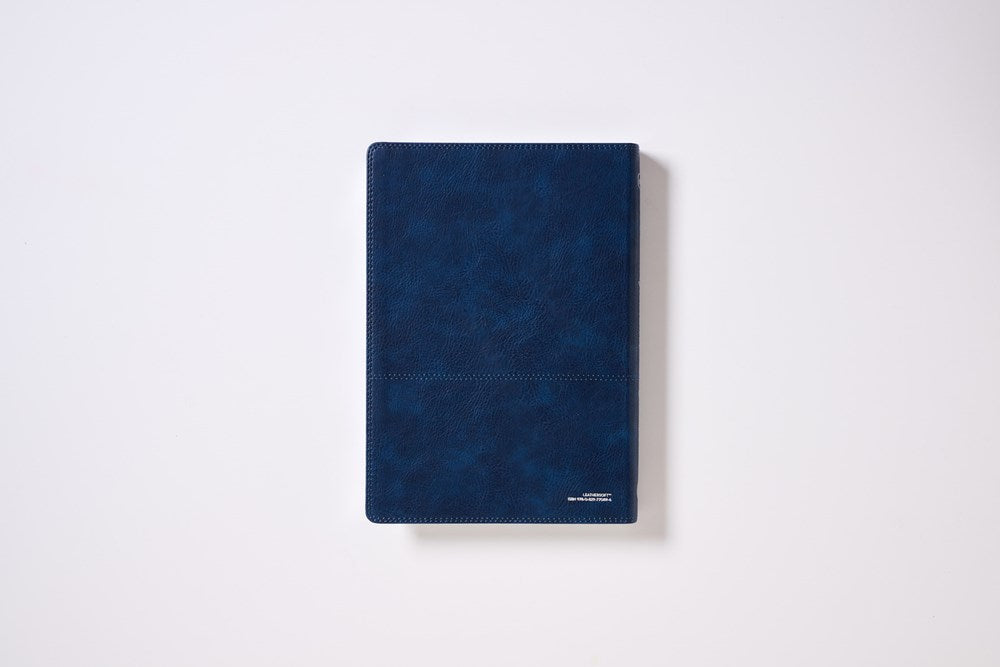 RVR Biblia Reflexiones de C. S. Lewis, Piel Fabricada, Azul Marino