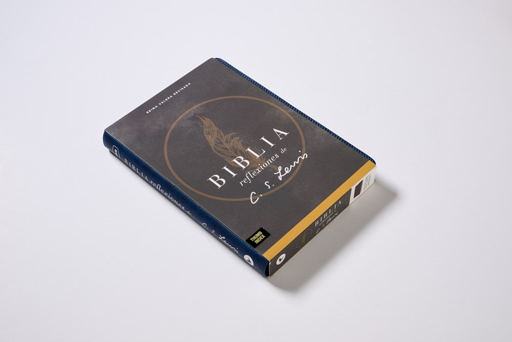 RVR Biblia Reflexiones de C. S. Lewis, Piel Fabricada, Café