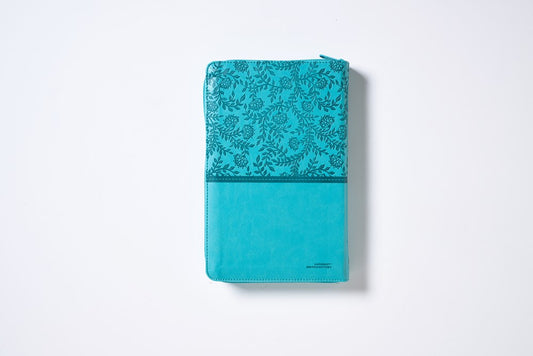 Biblia Reina-Valera 1960, Tierra Santa, Imitación Piel Turquesa con cierre