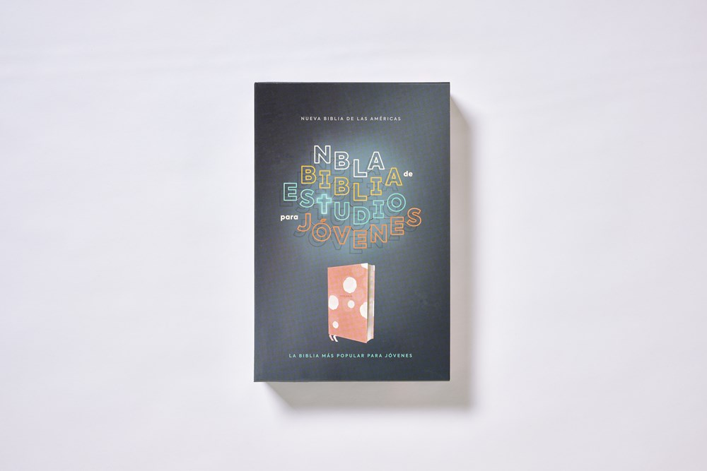 NBLA, Biblia de Estudio para Jóvenes, Piel fabricada, Color durazno