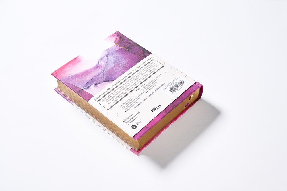 NBLA Biblia Edición Artística Ilustrada, Tapa Dura/Tela, Rosado