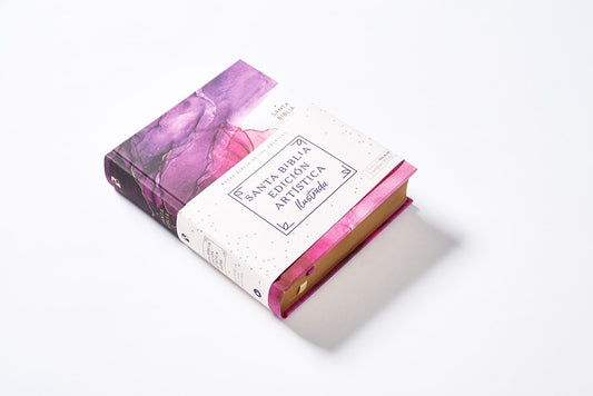 NBLA Biblia Edición Artística Ilustrada, Tapa Dura/Tela, Rosado