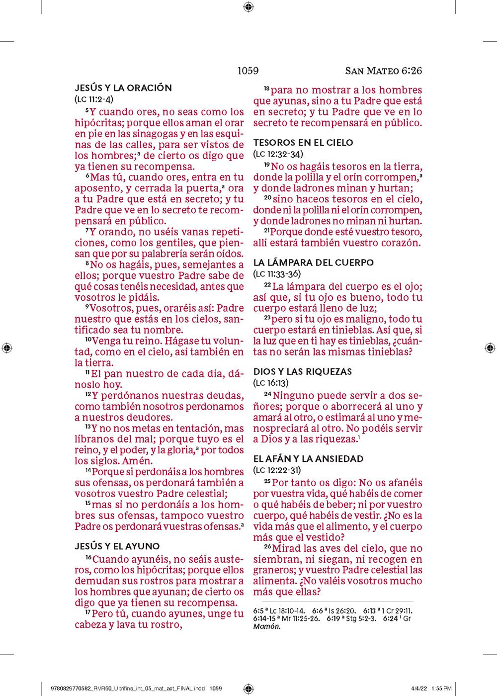 Reina Valera 1960 Biblia de la Mamá Ocupada, Piel italiana, Magenta