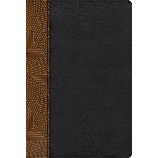 RVR 1960 Biblia de Estudio Arcoiris, tostado/negro símil piel