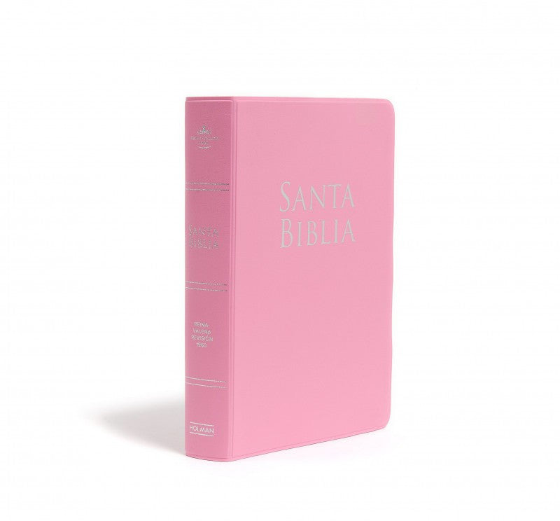 BIBLIA RVR1960 LETRA GRANDE TAMAÑO MANUAL ROSA
