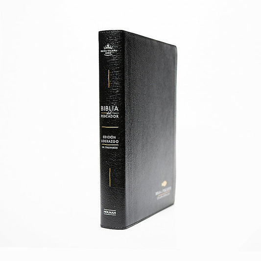 RVR 1960 Biblia del Pescador: Edición liderazgo, negro piel fabricada