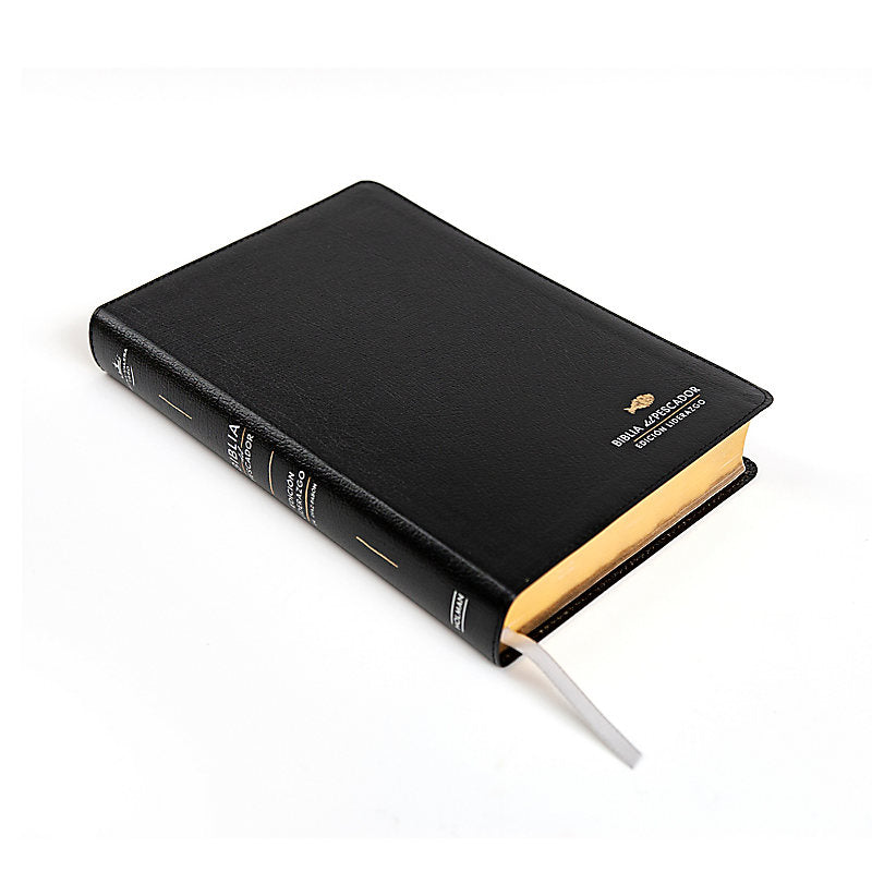 RVR 1960 Biblia del Pescador: Edición liderazgo, negro piel fabricada
