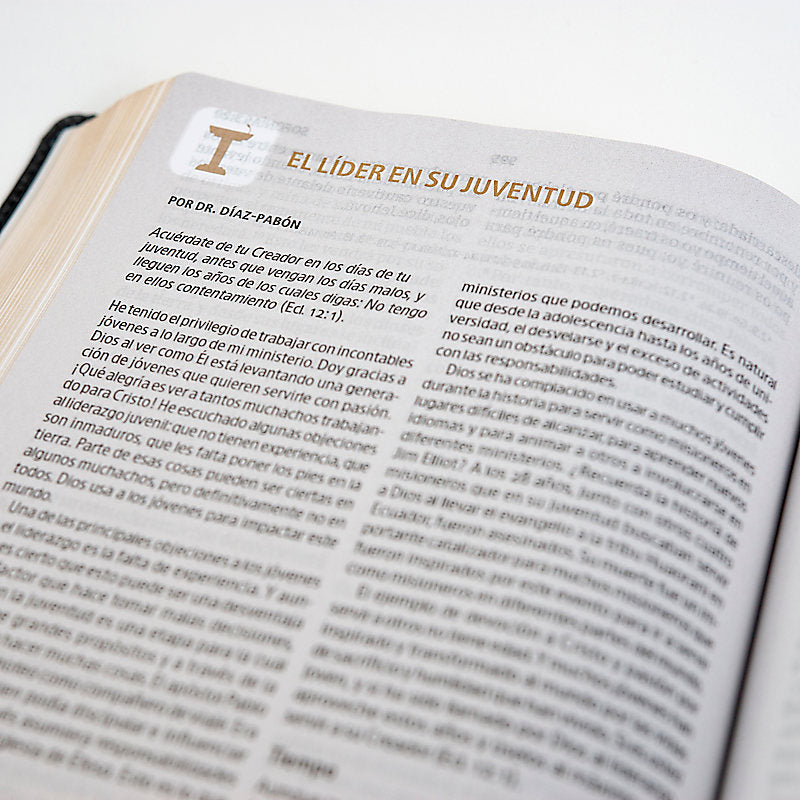 RVR 1960 Biblia del Pescador: Edición liderazgo, negro piel fabricada