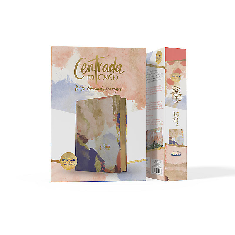 RVR 1960 Centrada en Cristo, símil piel, matizada lila