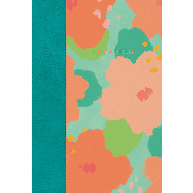RVR 1960 Biblia letra gigante floral símil piel con índice