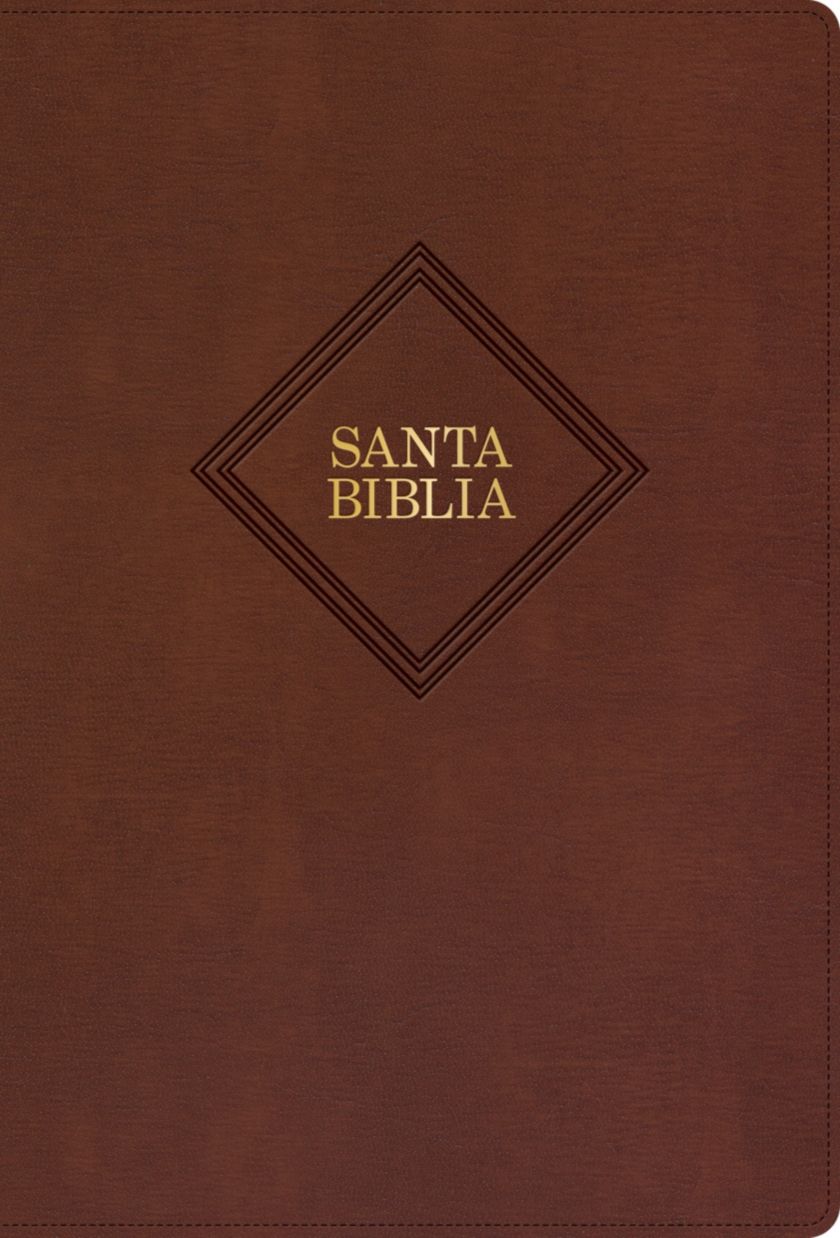 RVR 1960 Biblia letra grande tamaño manual, café, piel fabricada (edición 2023)