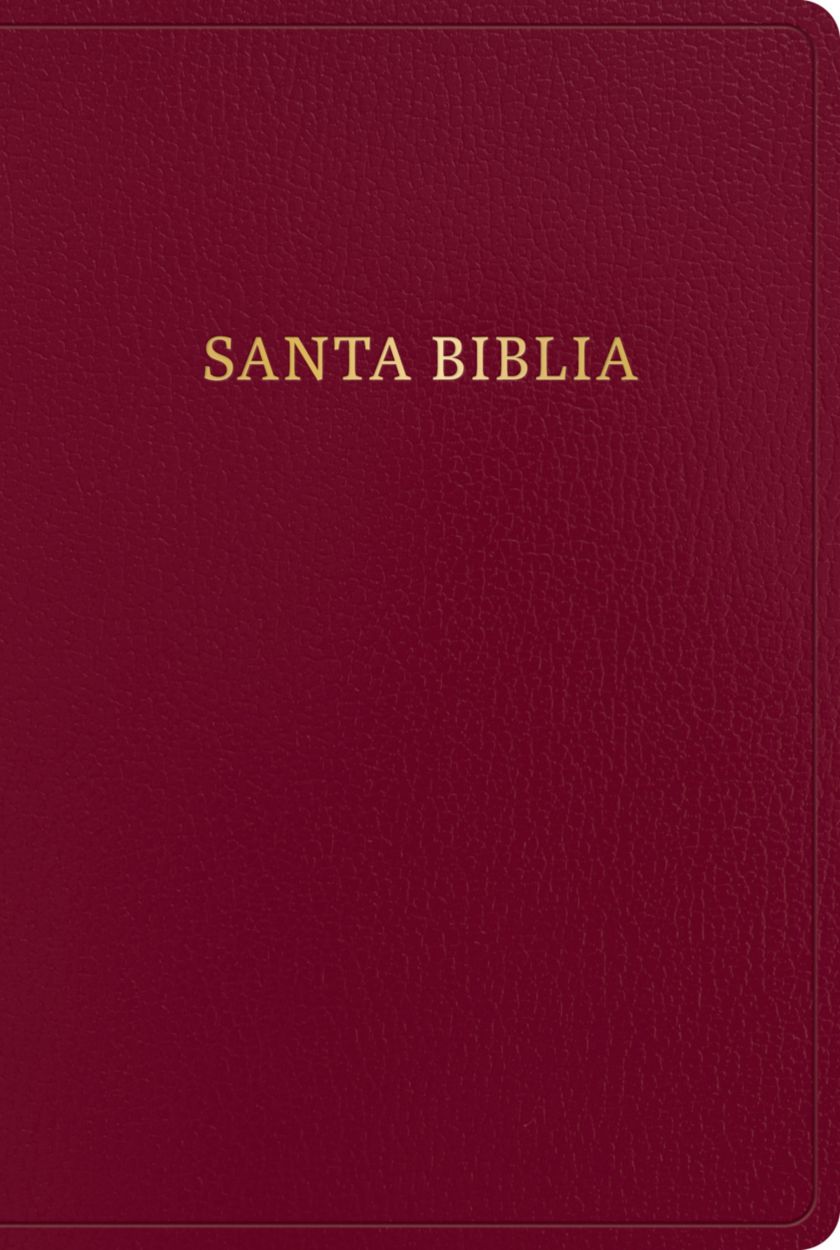 RVR 1960 Biblia letra gigante, borgoña, imitación piel