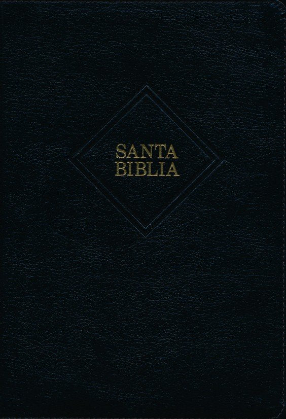 RVR 1960 Biblia letra gigante, negro, piel fabricada