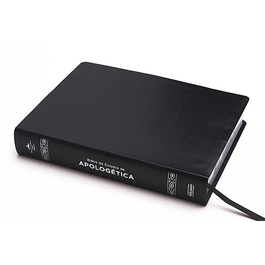 Biblia de Estudio de Apologética RVR 1960, negro imitación piel