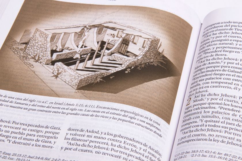 RVR 1960 Biblia de estudio para mujeres, azul floreado tela impresa con índice