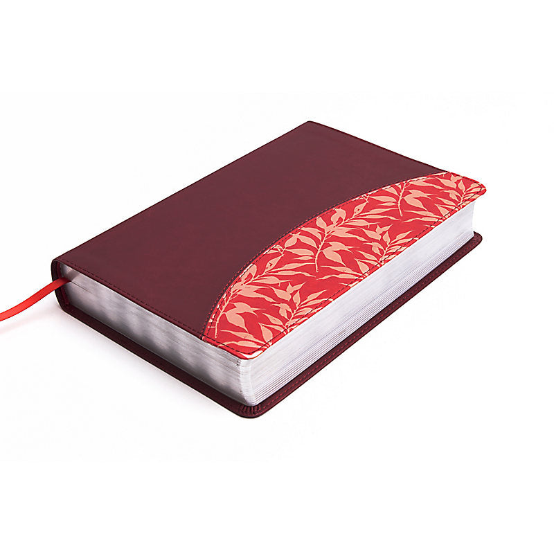 RVR 1960 Biblia de Estudio para Mujeres, vino tinto/fucsia símil piel