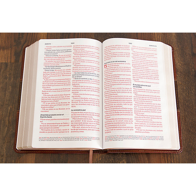 Biblia Peshitta, caoba duotono símil piel