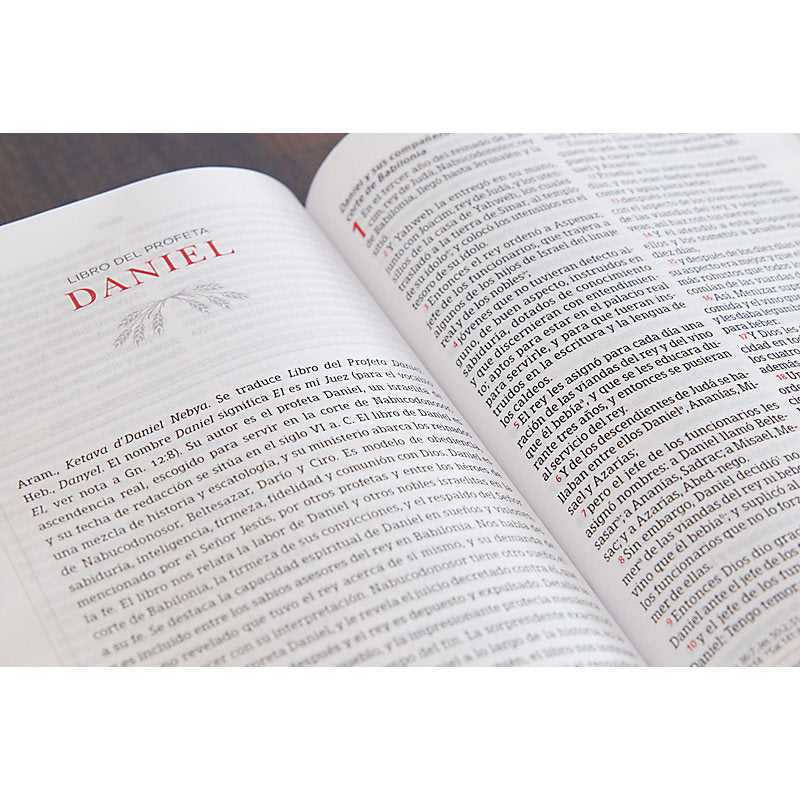 Biblia Peshitta, caoba duotono símil piel