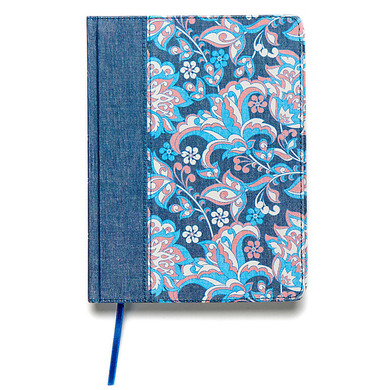RVR 1960 Biblia de apuntes, edición ilustrada, tela en rosado y azul
