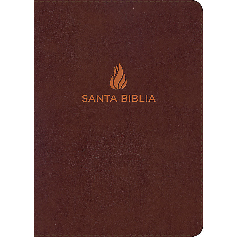 RVR 1960 Biblia Compacta Letra Grande marrón, piel fabricada