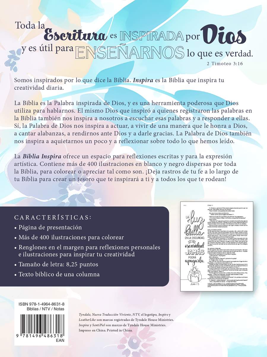 NTV Biblia Inspira Floral