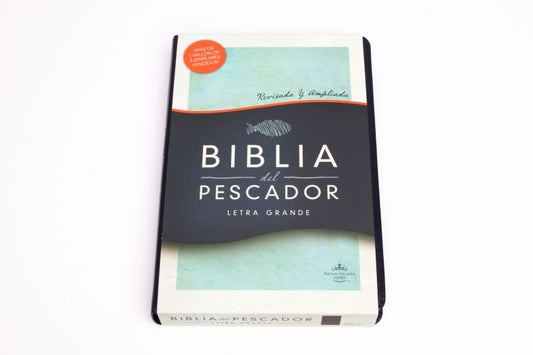 RVR 1960 Biblia del Pescador letra grande, azul símil piel