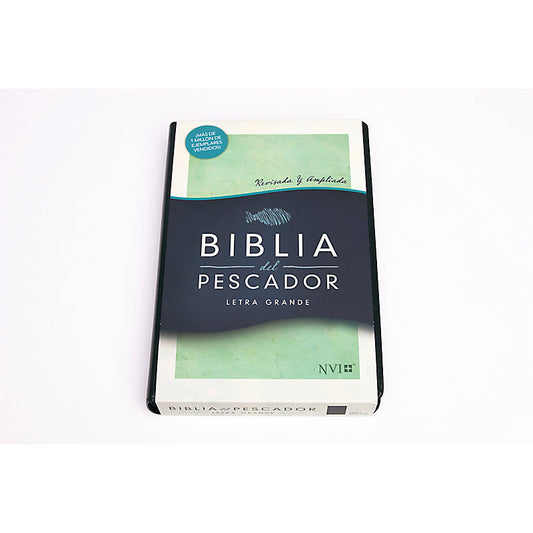NVI Biblia del Pescador letra grande, verde símil piel