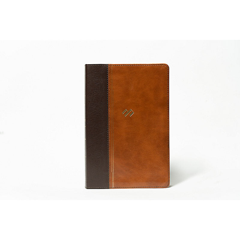 RVR 1960 Biblia temática de estudio, marrón oscuro/marrón piel fabricada
