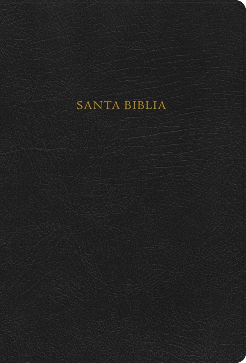 RVR 1960 Nueva Biblia de Estudio Scofield negro, piel fabricada