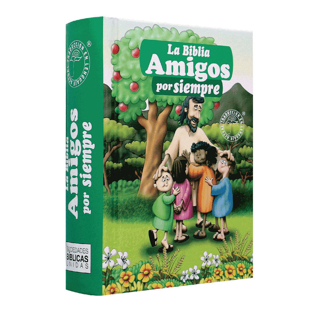Biblia Infantil Amigos por Siempre Traducción Lenguaje Actual (TLA) Tapa Dura Verde