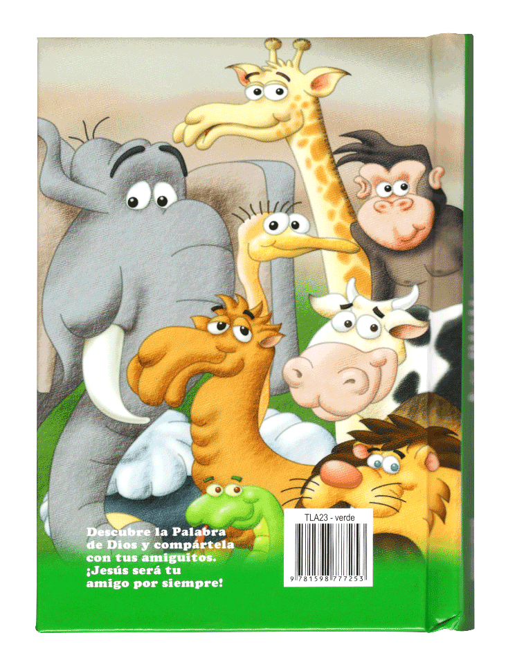 Biblia Infantil Amigos por Siempre Traducción Lenguaje Actual (TLA) Tapa Dura Verde