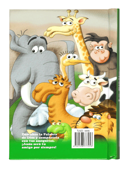 Biblia Infantil Amigos por Siempre Traducción Lenguaje Actual (TLA) Tapa Dura Verde