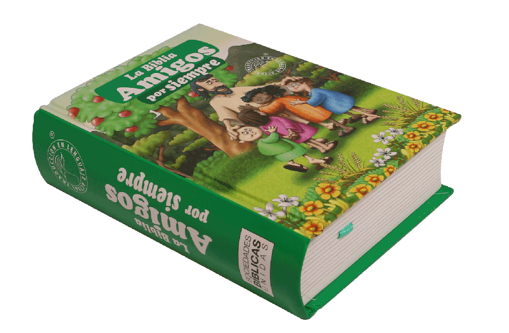 Biblia Infantil Amigos por Siempre Traducción Lenguaje Actual (TLA) Tapa Dura Verde