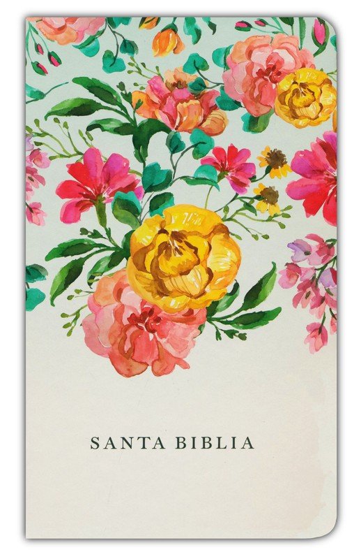 BIBLIA RVR1960 TAMAÑO MANUAL LETRA GRANDE - FLORES | NOMBRES DE DIOS
