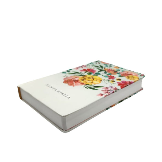BIBLIA RVR1960 TAMAÑO MANUAL LETRA GRANDE - FLORES | NOMBRES DE DIOS