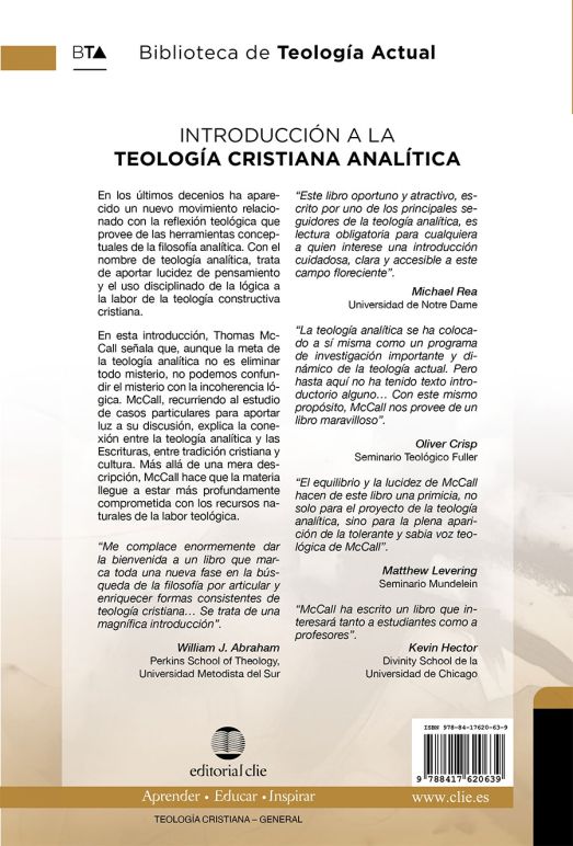 Introducción a la teología cristiana analítica | BTA