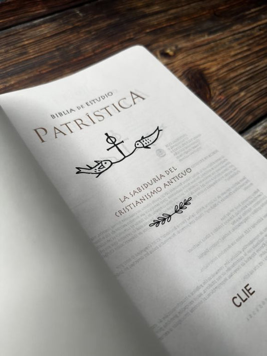 Biblia de Estudio Patrística (Imitación Piel Marrón / Sin índice)